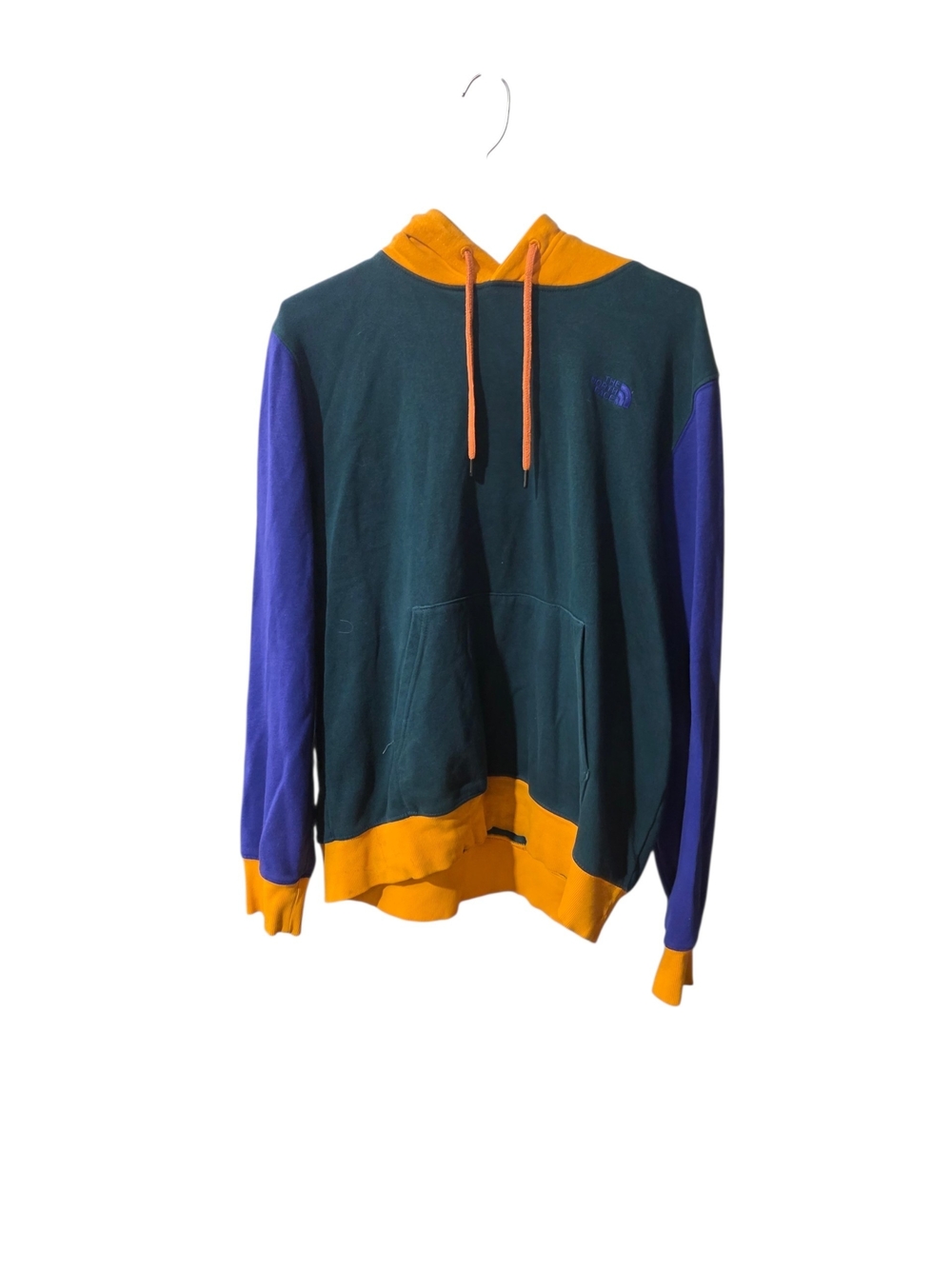 The North Face Green, Purple & Gold Colorblock Hoodie